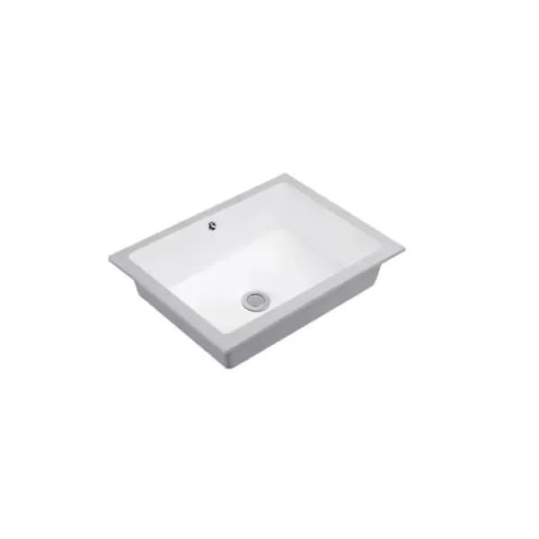17" Undermount Ceramic White Basin