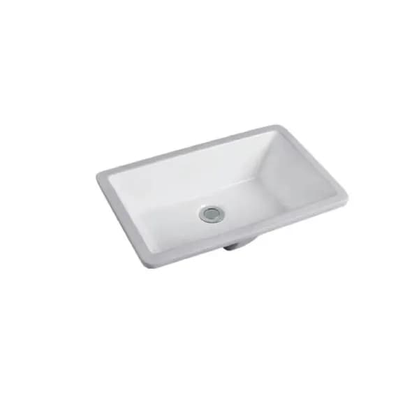 18" Undermount Ceramic White Basin