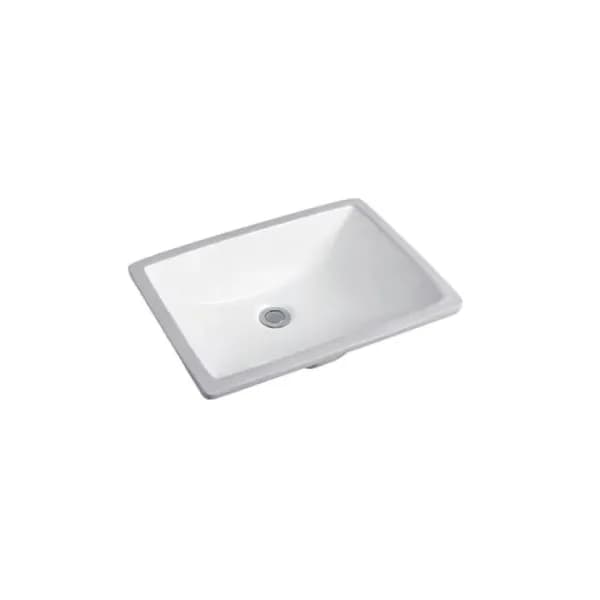 18" Undermount Ceramic White Basin