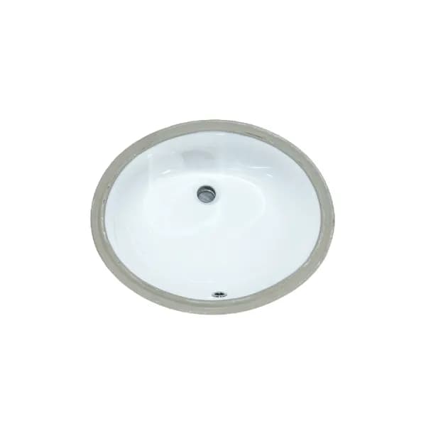 17" Undermount White Ceramic Basin