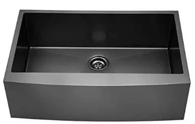 36" Black Stainless Steel Farmsink